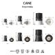 Spoturi tavan fals - Mini Spot LED incastrabil CANE negru 12W 3000K