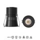 Spoturi tavan fals - Mini Spot LED incastrabil CANE negru 12W 4000K