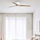 Lustre cu ventilator - Ventilator tavan cu telecomanda HEYWOOD TUB L alb/pin