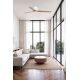 Lustre cu ventilator - Ventilator tavan smart sistem TUYA si telecomanda HEYWOOD TUB L alb/pin