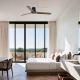 Lustre cu ventilator - Ventilator tavan cu telecomanda HEYWOOD TUB L negru/nuc