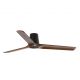 Lustre cu ventilator - Ventilator tavan cu telecomanda HEYWOOD TUB L negru/nuc