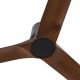 Lustre cu ventilator - Ventilator tavan cu telecomanda HEYWOOD TUB L negru/nuc