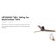 Lustre cu ventilator - Ventilator tavan smart sistem TUYA si telecomanda HEYWOOD TUB L negru/nuc