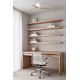 Lustre cu ventilator - Ventilator tavan cu telecomanda HEYWOOD TUB S alb/pin