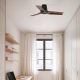 Ventilator tavan cu telecomanda HEYWOOD TUB S negru/nuc