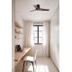 Lustre cu ventilator - Ventilator tavan cu telecomanda HEYWOOD TUB S negru/nuc