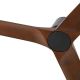 Lustre cu ventilator - Ventilator tavan cu telecomanda HEYWOOD TUB S negru/nuc