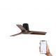Lustre cu ventilator - Ventilator tavan smart sistem TUYA si telecomanda HEYWOOD TUB S negru/nuc