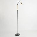 Lampa de podea cu spot mini GU10 Ciara negru, auriu