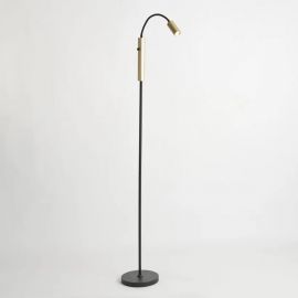 Lampa de podea cu spot mini GU10 Ciara negru, auriu
