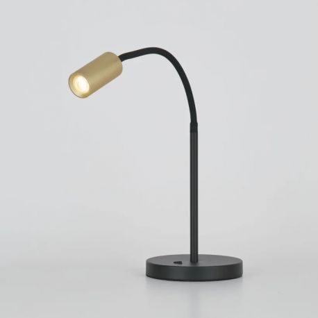 Lampi birou - Lampa de masa cu spot mini GU10 Ciara negru, auriu