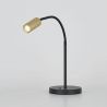 Lampa de masa cu spot mini GU10 Ciara negru, auriu