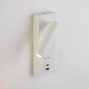 Aplica cu spot directionabil Marlow USB, alb