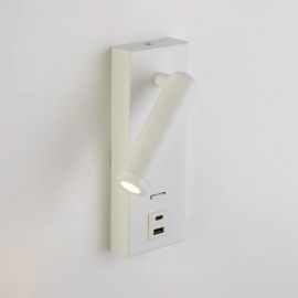 Aplice cu Spot - Aplica cu spot directionabil Marlow USB, alb
