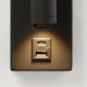 Aplice cu Spot - Aplica cu spot directionabil Marlow USB, negru