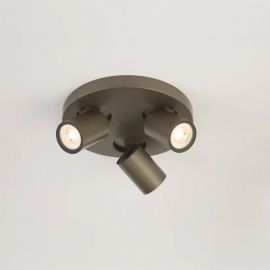 Iluminat pentru baie - Plafoniera baie cu 3 spoturi directionabile Selene, bronz
