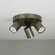 Plafoniere cu spoturi, Spoturi aplicate - Plafoniera cu 3 spoturi directionabile Moon Round , bronz