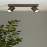 Plafoniera cu 2 spoturi directionabile Moon, bronz