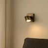 Aplica perete cu 1 spot directionabil Moon Switc, bronz