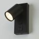 Aplice cu Spot - Aplica perete cu 1 spot directionabil Moon USB Switch, negru