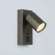 Aplice cu Spot - Aplica perete cu 1 spot directionabil Moon USB Switc, bronz