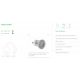 Aplice cu Spot - Aplica cu Reader LED Ciara, bronz