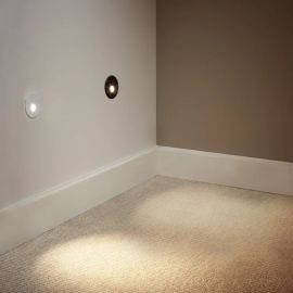 Iluminat pentru baie - Mini Spot LED incastrabil ambiental IP65 Pyrenees, negru 3000K