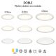 Plafoniere - Plafoniera LED design circular DOBLE alb 50cm