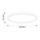 Plafoniere - Plafoniera LED design circular DOBLE alb 50cm