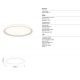 Plafoniere - Plafoniera LED design circular DOBLE alb 50cm