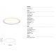 Plafoniere - Plafoniera LED design circular DOBLE alb 40cm