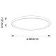 Plafoniere - Plafoniera LED design circular DOBLE alb 40cm