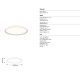 Plafoniere - Plafoniera LED design circular DOBLE alb 30cm