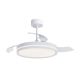 Lustre cu ventilator - Lustra LED cu ventilator si telecomanda LUNA alba