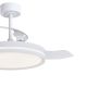Lustre cu ventilator - Lustra LED cu ventilator si telecomanda LUNA alba