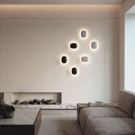 Aplice, corpuri de iluminat pentru pereti - Aplica LED de perete lumina ambientala VOLO neagra