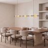 Lustra LED suspendata decorativa SOL Alabaster
