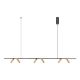 Pendule, Lustre suspendate - Lustra LED suspendata moderna Senta Bar negru/auriu