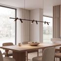 Lustra LED suspendata moderna Senta Bar negru