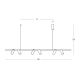 Pendule, Lustre suspendate - Lustra LED suspendata moderna Senta Bar negru