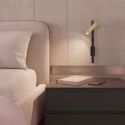 Aplica LED stil modern Senta Bar negru/auriu