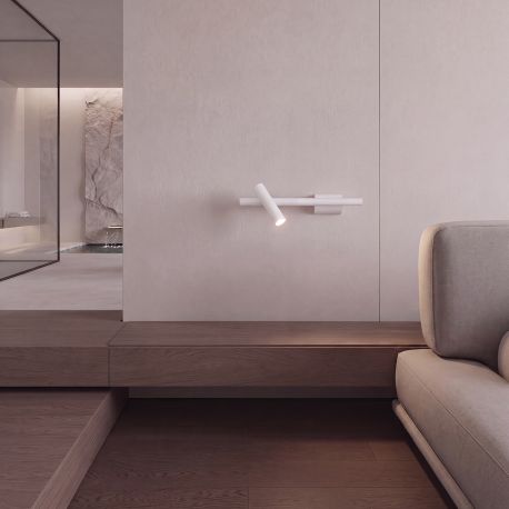 Aplice cu Spot - Aplica LED stil modern Senta Bar alba
