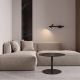 Aplica LED stil modern Senta Bar neagra