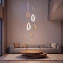 Lustra/Pendul design decorativ GIVA alb