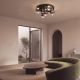 Lustra LED aplicta design decorativ VITRO negru/gri fumuriu