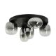 Lustre aplicate - Lustra LED aplicta design decorativ VITRO negru/gri fumuriu