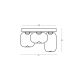 Plafoniere - Plafoniera design decorativ VITRO negru/gri fumuriu