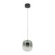 Pendule, Lustre suspendate - Lustra/Pendul LED design decorativ VITRO gri fumuriu/negru