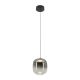 Pendule, Lustre suspendate - Lustra/Pendul LED design decorativ VITRO gri fumuriu/negru